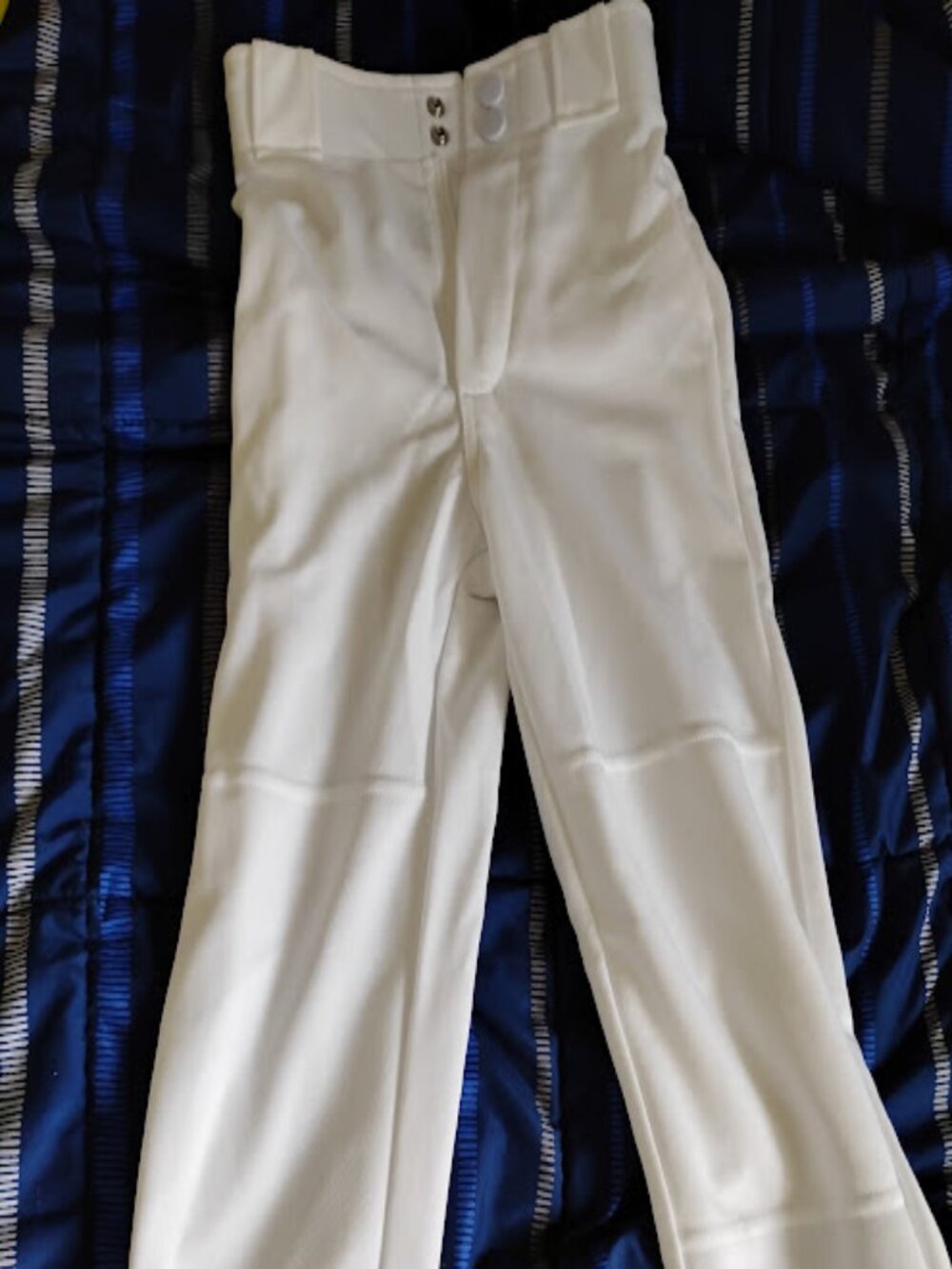 Kids' white Easton baseball/softball pants size YXS